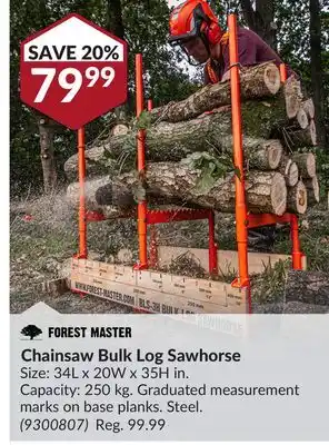 Princess Auto Chainsaw Bulk Log Sawhorse offer