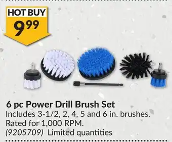 Princess Auto 6 pc Power Drill Brush Set offer