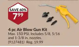 Princess Auto 4 pc Air Blow Gun Kit offer