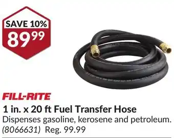 Princess Auto 1 in. x 20 ft Fuel Transfer Hose offer