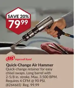 Princess Auto Quick-Change Air Hammer offer