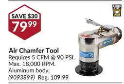 Princess Auto Air Chamfer Tool offer