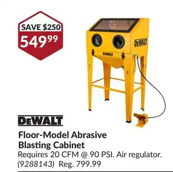 Princess Auto Floor-Model Abrasive Blasting Cabinet offer