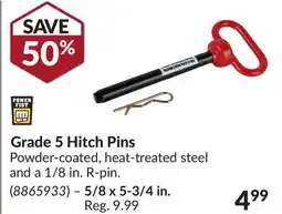 Princess Auto Grade 5 Hitch Pins offer