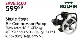 Princess Auto Single-Stage Air Compressor offer