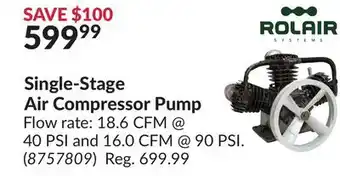 Princess Auto Single-Stage Air Compressor offer