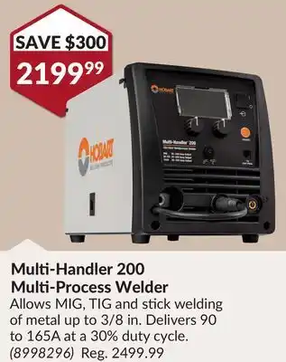 Princess Auto Multi-Handler 200 Multi-Process Welder offer