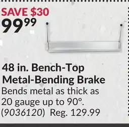 Princess Auto 48 in. Bench-Top Metal-Bending Brake offer