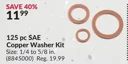 Princess Auto 125 pc SAE Copper Washer offer