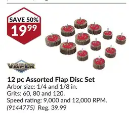 Princess Auto 12 pc Assorted Flap Disc Set offer