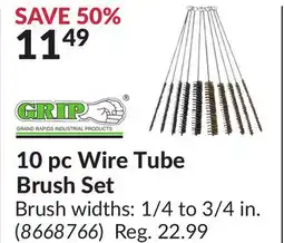 Princess Auto 10 pc Wire Tube Brush Set offer