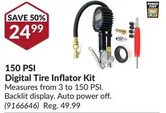 Princess Auto 150 PSI Digital Tire Inflator Kit offer