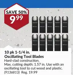 Princess Auto 10 pk 1-1/4 in. Oscillating Tool Blades offer