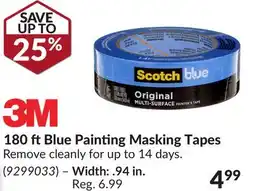 Princess Auto 180 ftBlue Painting Masking Tapes offer