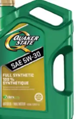 Princess Auto Quaker State Full-Synthetic Motor Oils offer