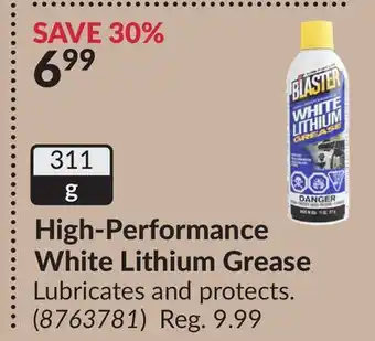 Princess Auto High-Performance White Lithium Grease offer