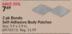 Princess Auto 2 pk Bondo Self-Adhesive Body Patches offer