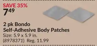 Princess Auto 2 pk Bondo Self-Adhesive Body Patches offer