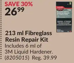 Princess Auto 213 Fibreglass Resin Repair Kit offer