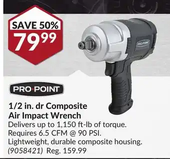 Princess Auto 1/2 in. dr Composite Air Impact Wrench offer