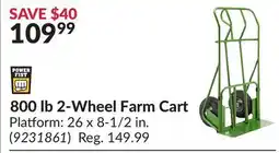 Princess Auto 800 2-Wheel Farm Cart Platform offer