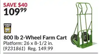 Princess Auto 800 2-Wheel Farm Cart Platform offer