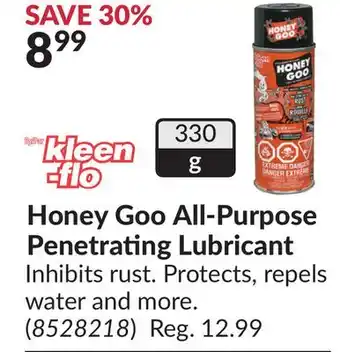 Princess Auto Honey Goo All-Purpose Penetrating Lubricant offer