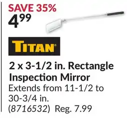 Princess Auto 2 x 3-1/2 in. Rectangle Inspection Mirror offer