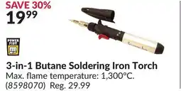 Princess Auto 3-in-1 Butane Soldering Iron Torch offer