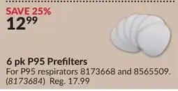 Princess Auto 6 pk P95 Prefilters For P95 respirators offer