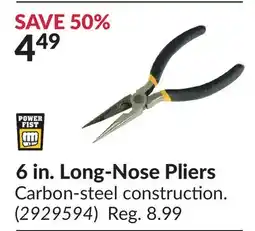 Princess Auto 6 in. Long-Nose Pliers offer