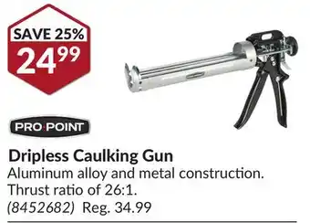 Princess Auto Dripless Caulking Gun offer