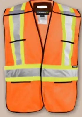 Princess Auto One-Size High-Vis Tear-Away Safety Vests offer