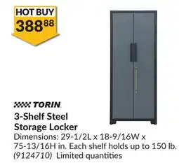 Princess Auto 3-Shelf Steel Storage Locker offer