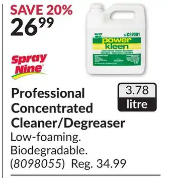 Princess Auto Professional Concentrated Cleaner/Degreaser offer