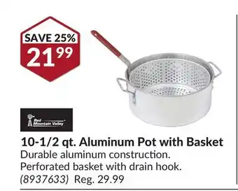 Princess Auto 10-1/2 qt. Aluminum Pot with Basket offer