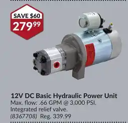 Princess Auto 12V DC Basic Hydraulic Power Unit offer