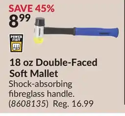 Princess Auto 18 Double-Faced Soft Mallet offer