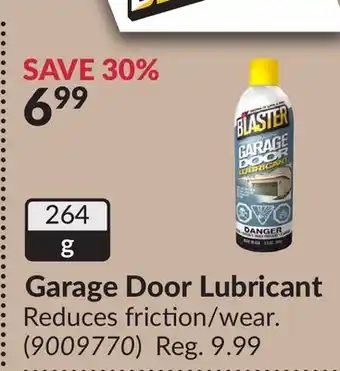 Princess Auto Garage Door Lubricant offer