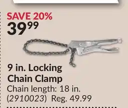 Princess Auto 9 in. Locking Chain Clamp offer