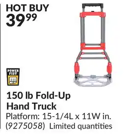 Princess Auto 150 lb Fold-Up Hand Truck offer