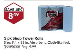 Princess Auto 3 pk Shop Towel Rolls offer