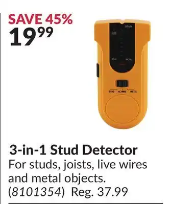 Princess Auto 3-in-1 Stud Detector offer