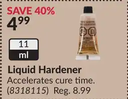 Princess Auto Liquid Hardener offer