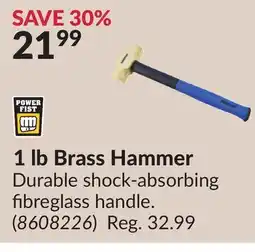 Princess Auto 1 lb Brass Hammer offer