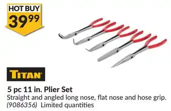 Princess Auto 5 pc 11 in. Plier Set offer