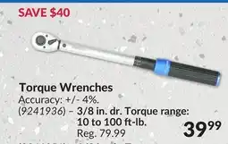 Princess Auto Torque Wrenches offer