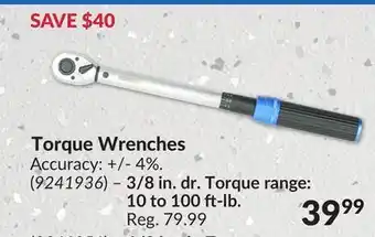 Princess Auto Torque Wrenches offer