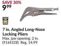 Princess Auto 7 in. Angled Long-Nose Locking Pliers offer