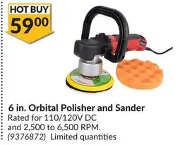 Princess Auto 6 in. Orbital Polisher and Sander offer